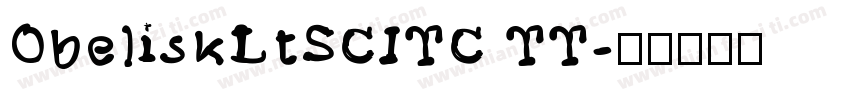 ObeliskLtSCITC TT字体转换